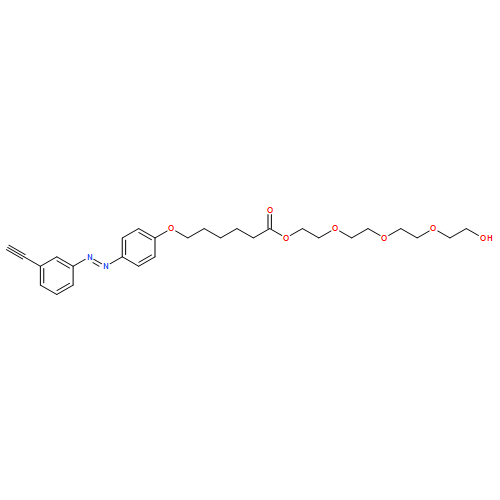 Hexanoic acid, 6-[4-[(1E)-2-(3-ethynylphenyl)diazenyl]phenoxy]-, 2-[2-[2-(2-hydroxyethoxy)ethoxy]ethoxy]ethyl ester 