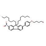 9H-Fluorene, 2-[4-(4-bromobutoxy)phenyl]-7-nitro-9,9-dioctyl- 