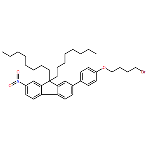 9H-Fluorene, 2-[4-(4-bromobutoxy)phenyl]-7-nitro-9,9-dioctyl- 