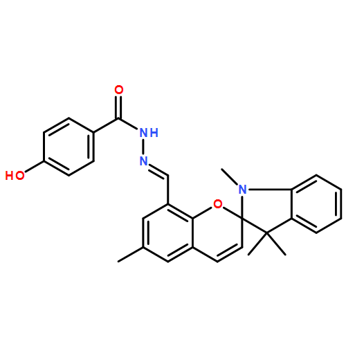 Benzoic acid, 4-hydroxy-, 2-[(1',3'-dihydro-1',3',3',6-tetramethylspiro[2H-1-benzopyran-2,2'-[2H]indol]-8-yl)methylene]hydrazide 