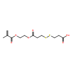 2-Propenoic acid, 2-methyl-, 2-[3-[(2-carboxyethyl)dithio]-1-oxopropoxy]ethyl ester 