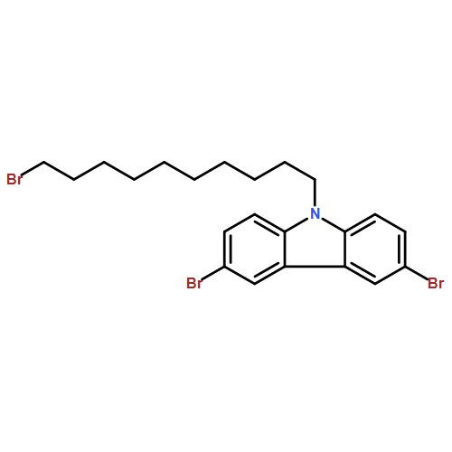 9H-Carbazole, 3,6-dibromo-9-(10-bromodecyl)- 