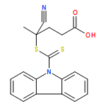Pentanoic acid, 4-[(9H-carbazol-9-ylthioxomethyl)thio]-4-cyano- 
