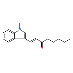 1-Octen-3-one, 1-(1-methyl-1H-indol-3-yl)-, (1E)- 