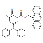 Pentanoic acid, 4-[(9H-carbazol-9-ylthioxomethyl)thio]-4-cyano-, 9-anthracenylmethyl ester 