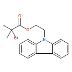 Propanoic acid, 2-bromo-2-methyl-, 2-(9H-carbazol-9-yl)ethyl ester 