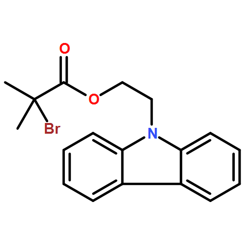 Propanoic acid, 2-bromo-2-methyl-, 2-(9H-carbazol-9-yl)ethyl ester 