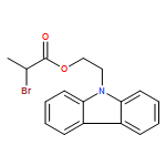 Propanoic acid, 2-bromo-, 2-(9H-carbazol-9-yl)ethyl ester 