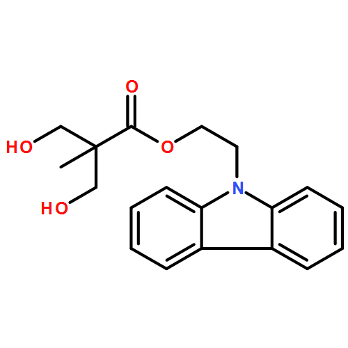 Propanoic acid, 3-hydroxy-2-(hydroxymethyl)-2-methyl-, 2-(9H-carbazol-9-yl)ethyl ester 