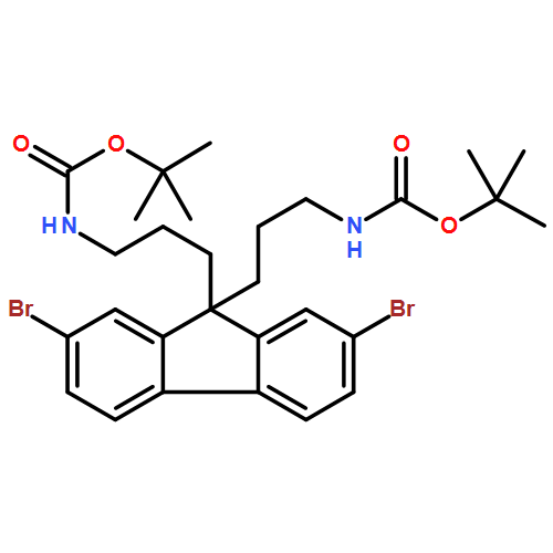 Carbamic acid, N,N'-[(2,7-dibromo-9H-fluoren-9-ylidene)di-3,1-propanediyl]bis-, C,C'-bis(1,1-dimethylethyl) ester 