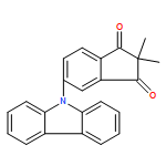 1H-Indene-1,3(2H)-dione, 5-(9H-carbazol-9-yl)-2,2-dimethyl- 