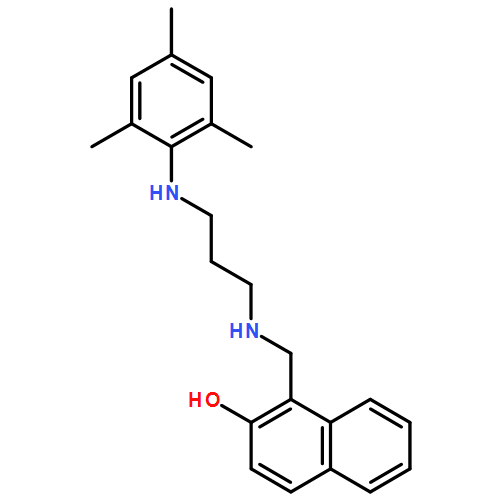 2-Naphthalenol, 1-[[[3-[(2,4,6-trimethylphenyl)amino]propyl]amino]methyl]- 