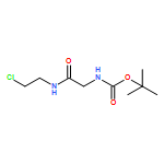 Carbamic acid, [2-[(2-chloroethyl)amino]-2-oxoethyl]-, 1,1-dimethylethyl ester (9CI) 