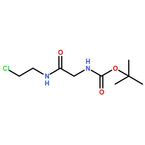 Carbamic acid, [2-[(2-chloroethyl)amino]-2-oxoethyl]-, 1,1-dimethylethyl ester (9CI) 