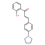 2-Propen-1-one, 1-(2-hydroxyphenyl)-3-[4-(1-pyrrolidinyl)phenyl]- 