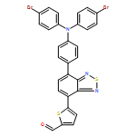 2-Thiophenecarboxaldehyde, 5-[7-[4-[bis(4-bromophenyl)amino]phenyl]-2,1,3-benzothiadiazol-4-yl]- 