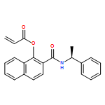 2-Propenoic acid, 2-[[[(1S)-1-phenylethyl]amino]carbonyl]-1-naphthalenyl ester 
