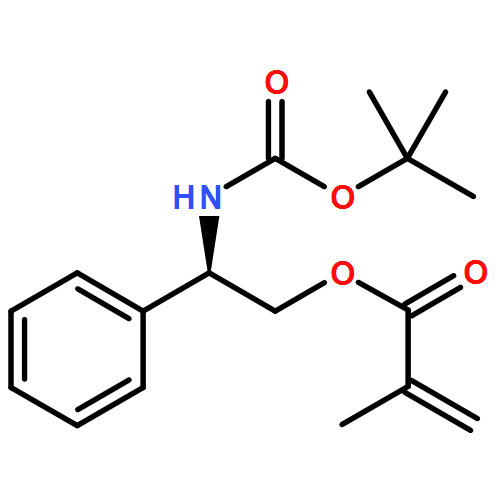2-Propenoic acid, 2-methyl-, (2R)-2-[[(1,1-dimethylethoxy)carbonyl]amino]-2-phenylethyl ester 