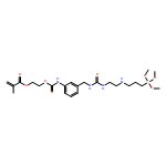 2-Propenoic acid, 2-methyl-, 2-[[[[3-[(9,9-dimethoxy-1-oxo-10-oxa-2,5-diaza-9-silaundec-1-yl)amino]methylphenyl]amino]carbonyl]oxy]ethyl ester 