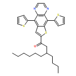 1-Nonanone, 3-butyl-1-(5,9-di-2-thienylthieno[2,3-g]quinoxalin-7-yl)- 