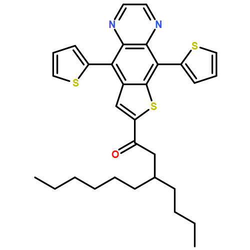 1-Nonanone, 3-butyl-1-(5,9-di-2-thienylthieno[2,3-g]quinoxalin-7-yl)- 