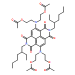 Benzo[lmn][3,8]phenanthroline-1,3,6,8(2H,7H)-tetrone, 4,9-bis[bis[2-(acetyloxy)ethyl]amino]-2,7-bis(2-ethylhexyl)- 
