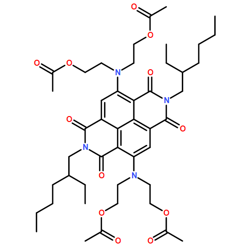 Benzo[lmn][3,8]phenanthroline-1,3,6,8(2H,7H)-tetrone, 4,9-bis[bis[2-(acetyloxy)ethyl]amino]-2,7-bis(2-ethylhexyl)- 