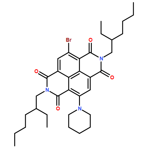 Benzo[lmn][3,8]phenanthroline-1,3,6,8(2H,7H)-tetrone, 4-bromo-2,7-bis(2-ethylhexyl)-9-(1-piperidinyl)- 