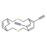 3,10-Dithiatricyclo[10.2.2.25,8]octadeca-5,6,7,12,14,15-hexaene, 6,7-diethynyl- 