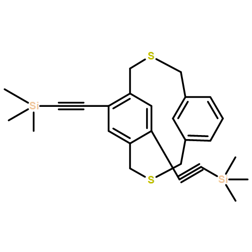 3,11-Dithiatricyclo[11.2.2.15,9]octadeca-5,7,9(18),13,15,16-hexaene, 14,16-bis[2-(trimethylsilyl)ethynyl]- 
