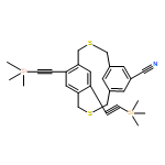 3,11-Dithiatricyclo[11.2.2.15,9]octadeca-5,7,9(18),13,15,16-hexaene-7-carbonitrile, 14,16-bis[2-(trimethylsilyl)ethynyl]- 