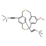 3,11-Dithiatricyclo[11.2.2.15,9]octadeca-5,7,9(18),13,15,16-hexaene, 7-methoxy-14,16-bis[2-(trimethylsilyl)ethynyl]- 