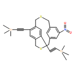 3,11-Dithiatricyclo[11.2.2.15,9]octadeca-5,7,9(18),13,15,16-hexaene, 7-nitro-14,16-bis[2-(trimethylsilyl)ethynyl]- 