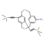 3,11-Dithiatricyclo[11.2.2.15,9]octadeca-5,7,9(18),13,15,16-hexaen-7-amine, 14,16-bis[2-(trimethylsilyl)ethynyl]- 