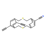 3,10-Dithiatricyclo[10.2.2.25,8]octadeca-5,7,12,14,15,17-hexaene-6-carbonitrile, 14,16-diethynyl- 