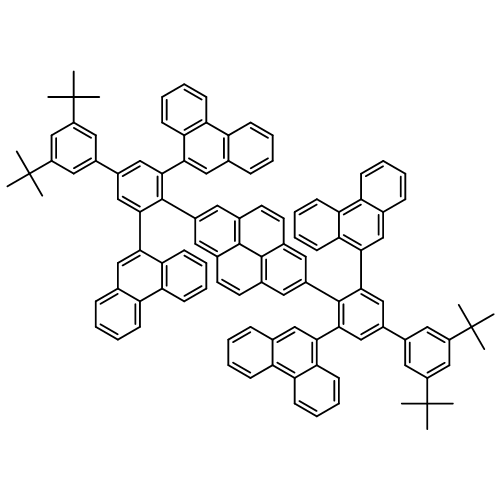 Pyrene, 2,7-bis[3',5'-bis(1,1-dimethylethyl)-3,5-di-9-phenanthrenyl[1,1'-biphenyl]-4-yl]- 