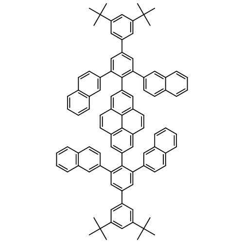 Pyrene, 2,7-bis[3',5'-bis(1,1-dimethylethyl)-3,5-di-2-naphthalenyl[1,1'-biphenyl]-4-yl]- 