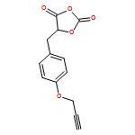 1,3-Dioxolane-2,4-dione, 5-[[4-(2-propyn-1-yloxy)phenyl]methyl]-, (5S)- 