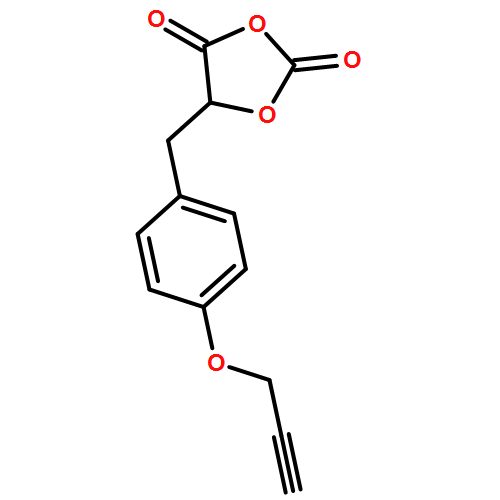 1,3-Dioxolane-2,4-dione, 5-[[4-(2-propyn-1-yloxy)phenyl]methyl]-, (5S)- 