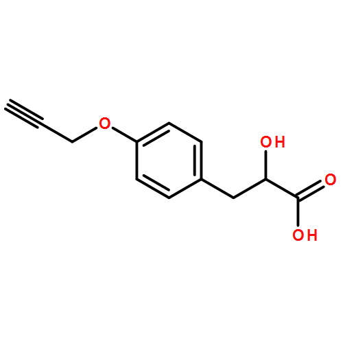 Benzenepropanoic acid, α-hydroxy-4-(2-propyn-1-yloxy)-, (αS)- 