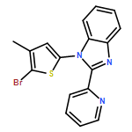 1H-Benzimidazole, 1-(5-bromo-4-methyl-2-thienyl)-2-(2-pyridinyl)- 