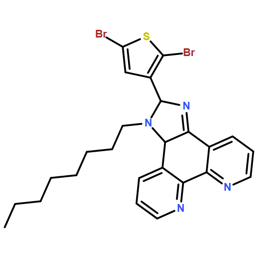 1H-Imidazo[4,5-f][1,10]phenanthroline, 2-(2,5-dibromo-3-thienyl)-2,11b-dihydro-1-octyl- 
