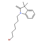 1H-Indole, 1-(6-bromohexyl)-2,3-dihydro-3,3-dimethyl-2-methylene- 