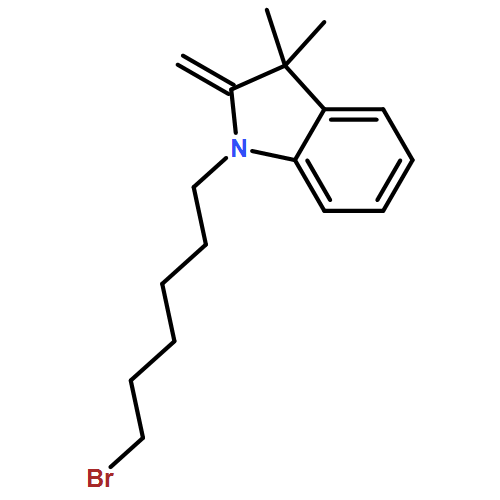 1H-Indole, 1-(6-bromohexyl)-2,3-dihydro-3,3-dimethyl-2-methylene- 