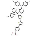 Benzoic acid, 4-[5-[6-[bis(4-methylphenyl)amino]-4,4-bis(4-methylphenyl)-4H-indeno[1,2-b]thien-2-yl]-2-thienyl]-, methyl ester 