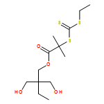 Propanoic acid, 2-[[(ethylthio)thioxomethyl]thio]-2-methyl-, 2,2-bis(hydroxymethyl)butyl ester