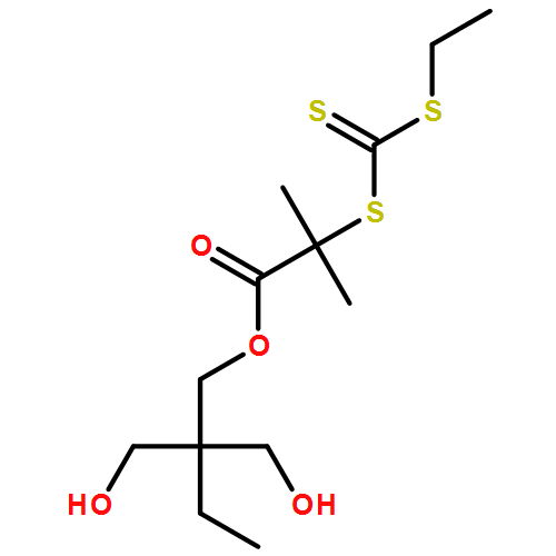 Propanoic acid, 2-[[(ethylthio)thioxomethyl]thio]-2-methyl-, 2,2-bis(hydroxymethyl)butyl ester