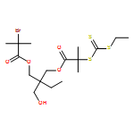 Propanoic acid, 2-bromo-2-methyl-, 2-[[2-[[(ethylthio)thioxomethyl]thio]-2-methyl-1-oxopropoxy]methyl]-2-(hydroxymethyl)butyl ester