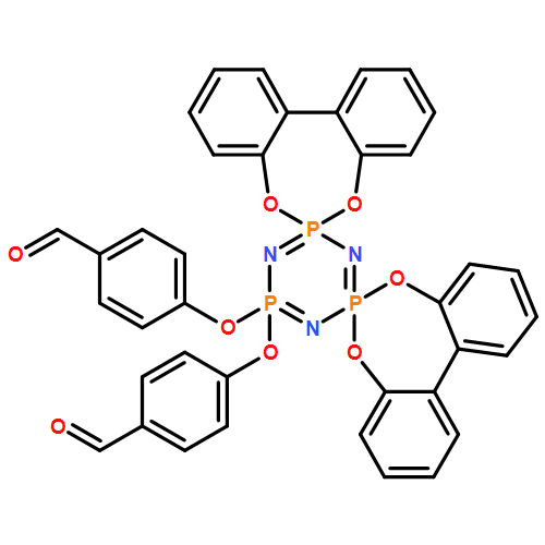 Benzaldehyde, 4,4'-[6'λ5-dispiro[dibenzo[d,f][1,3,2]dioxaphosphepin-6,2'λ5-[1,3,5,2,4,6]triazatriphosphorine-4',6''λ5-dibenzo[d,f][1,3,2]dioxaphosphepin]-6'-ylidenebis(oxy)]bis- 