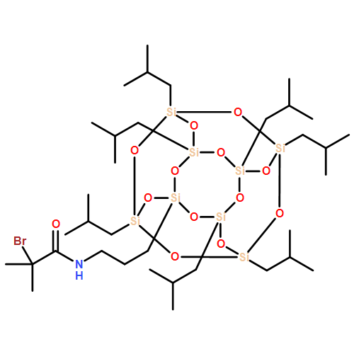 Propanamide, 2-bromo-N-[3-[3,5,7,9,11,13,15-heptakis(2-methylpropyl)pentacyclo[9.5.1.13,9.15,15.17,13]octasiloxan-1-yl]propyl]-2-methyl- 